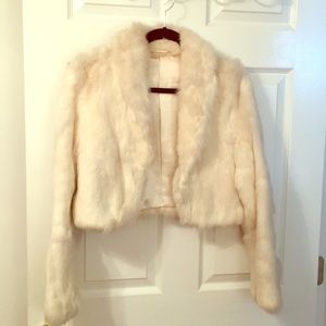 White Fur Vintage Jacket